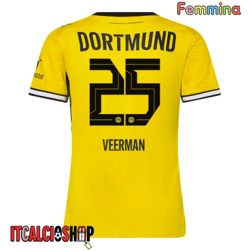 Borussia Dortmund Joey Veerman #25 Prima Maglia Femmina 2026-27 Manica Corta